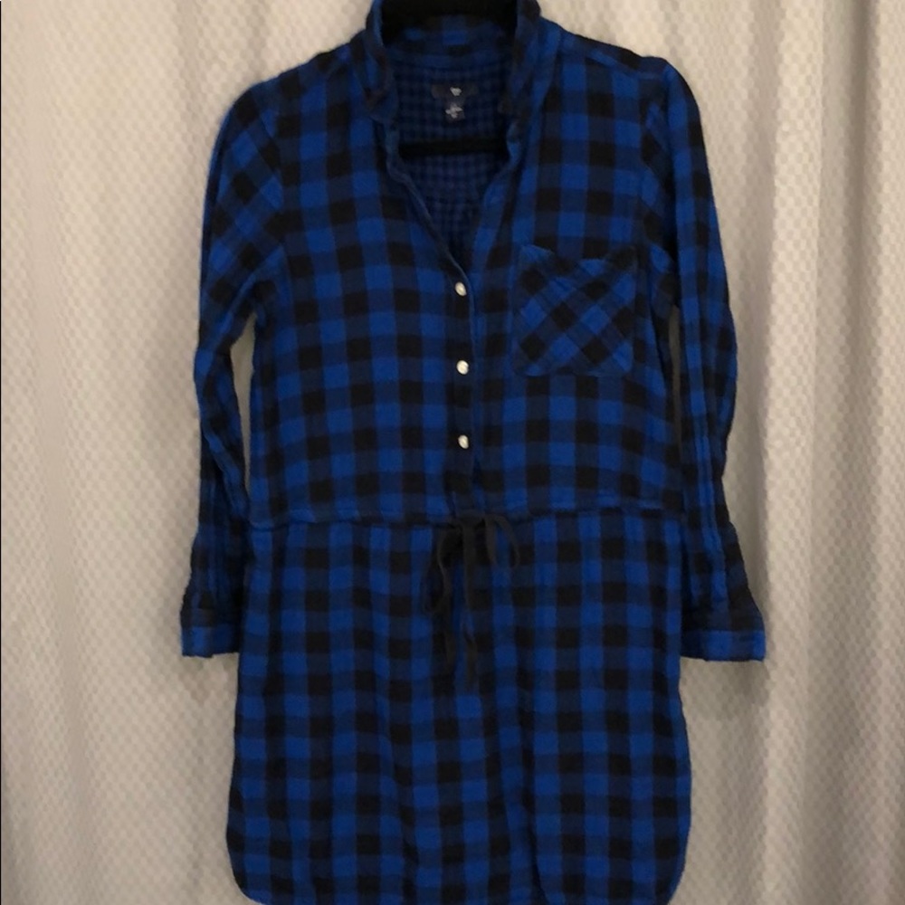 Gap Flannel Shirt Dress